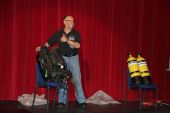Jack Ingle with rebreather